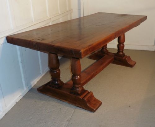 Rustic Antique French Country Oak Refectory Table