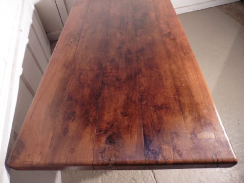 fig 2. Rustic Antique French Country Oak Refectory Table