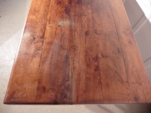 fig 3. Rustic Antique French Country Oak Refectory Table