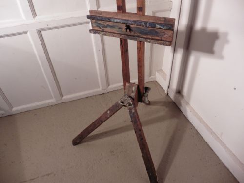 fig 1. A Tall Edwardian Adjustable Folding Easel