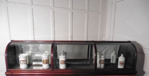Large Victorian Mahogany Shop Display Cabinet, Museum, Collector’s