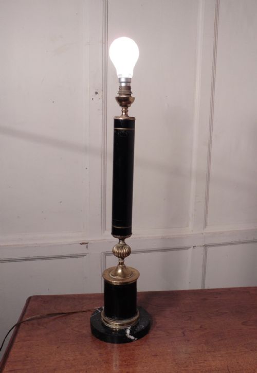 French Ebonised Table Lamp