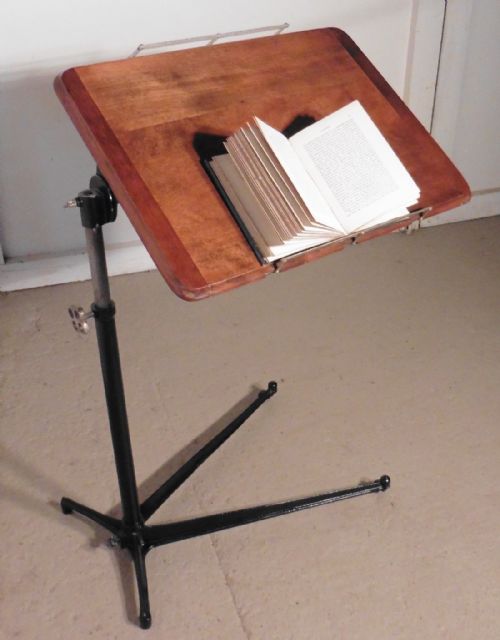 fig 1. Reading Stand Over Bed Table, Fireside Table