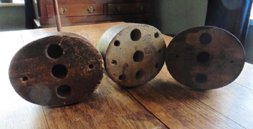 fig 2. A Collection of Vintage 19th Century French Hat Blocks, shop display
