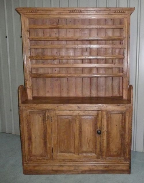 Early 19th Century Rustic Pine Irish Dresser