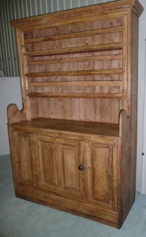 fig 3. Early 19th Century Rustic Pine Irish Dresser