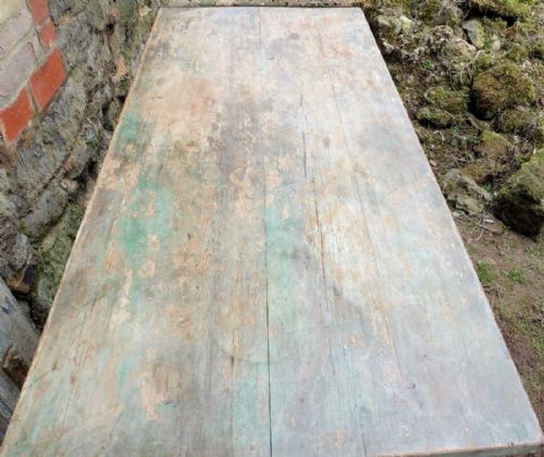 fig 1. 19th Century Barn Fresh Shabby Oak and Pine Centre Table  