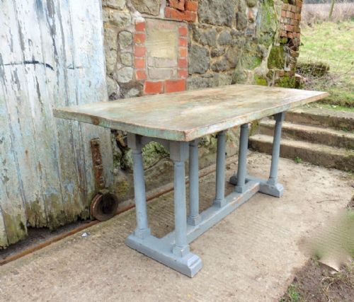 fig 2. 19th Century Barn Fresh Shabby Oak and Pine Centre Table  