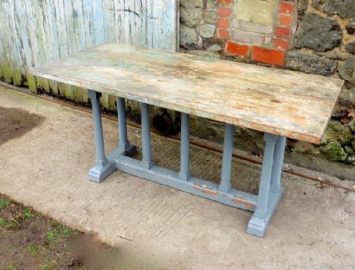 fig 3. 19th Century Barn Fresh Shabby Oak and Pine Centre Table  