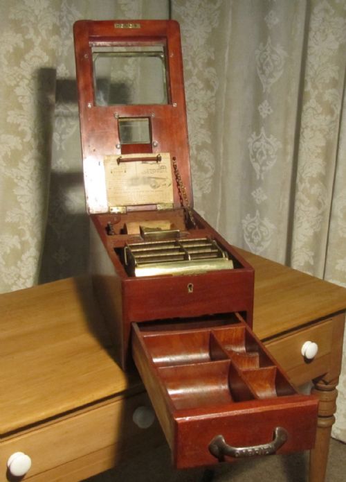 fig 2. A Victorian Mahogany Shop Till Cash Box