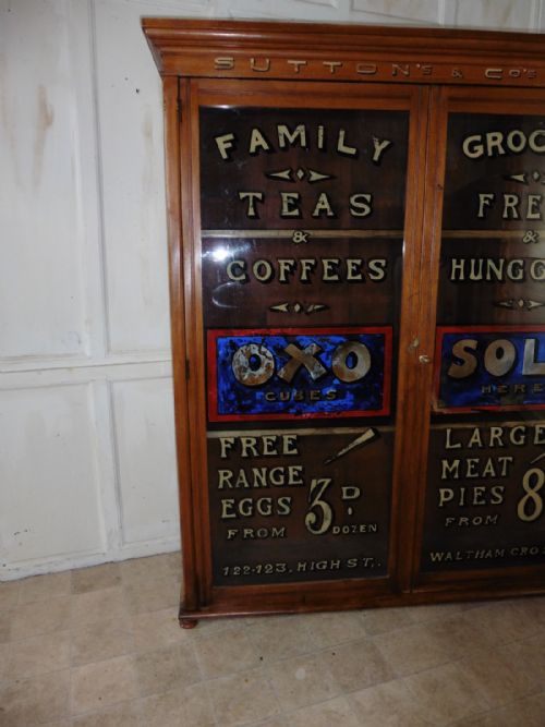 fig 2. Victorian Sign Painted Grocer’s Cupboard Farm Shop