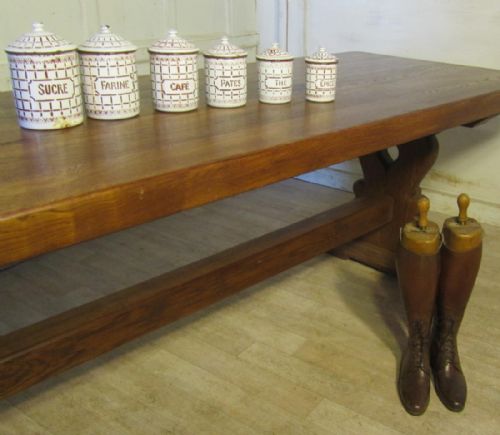 fig 3. Lovely Set of French Enamel Food Canisters