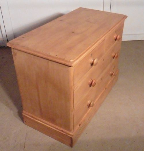 fig 1. Victorian Stripped Pine Chest of Drawers