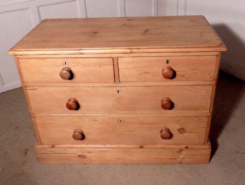 fig 3. Victorian Stripped Pine Chest of Drawers