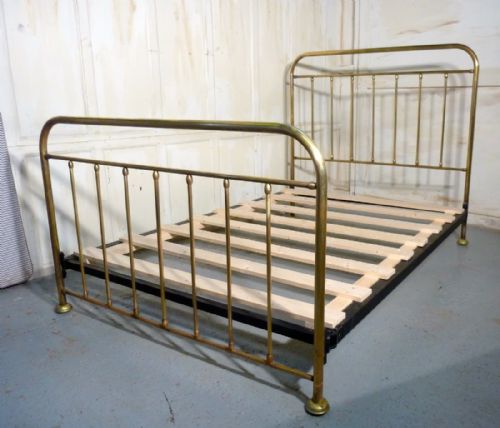 fig 1. A Good Victorian Brass Double Bed