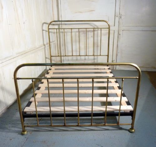 fig 2. A Good Victorian Brass Double Bed