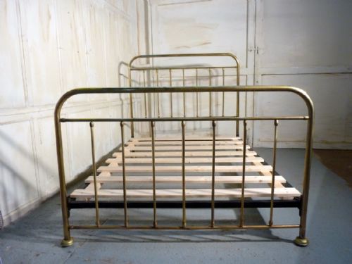fig 3. A Good Victorian Brass Double Bed