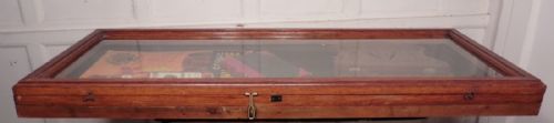Victorian Golden Oak Counter Top Jewellery Cabinet, Shop Display