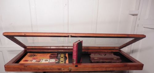 fig 2. Victorian Golden Oak Counter Top Jewellery Cabinet, Shop Display