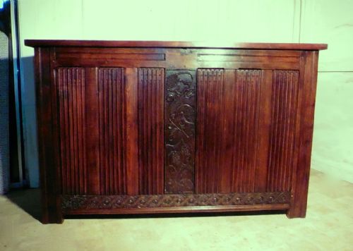 Large French Carved Oak Cupboard