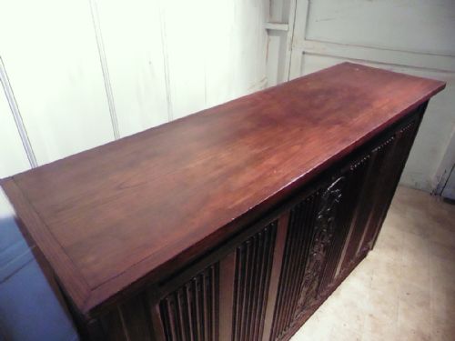 fig 1. Large French Carved Oak Cupboard
