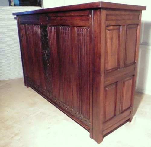 fig 3. Large French Carved Oak Cupboard