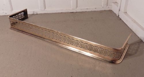 fig 2. Long Victorian Pierced Brass Fender