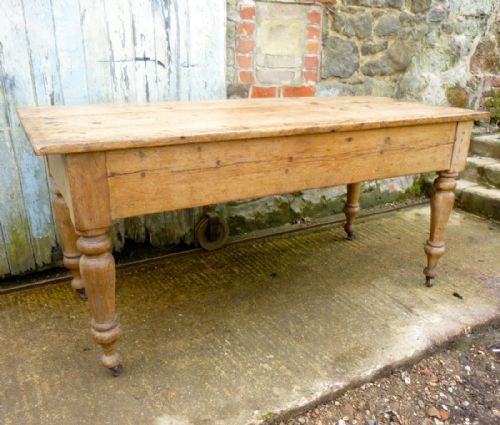 fig 2. Victorian Rustic Pine Dining or Side Table