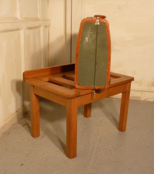 A Sturdy Pine Luggage Rack, Suitcase Stand