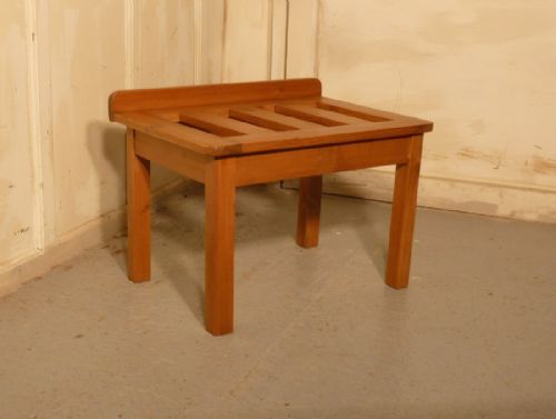 fig 2. A Sturdy Pine Luggage Rack, Suitcase Stand