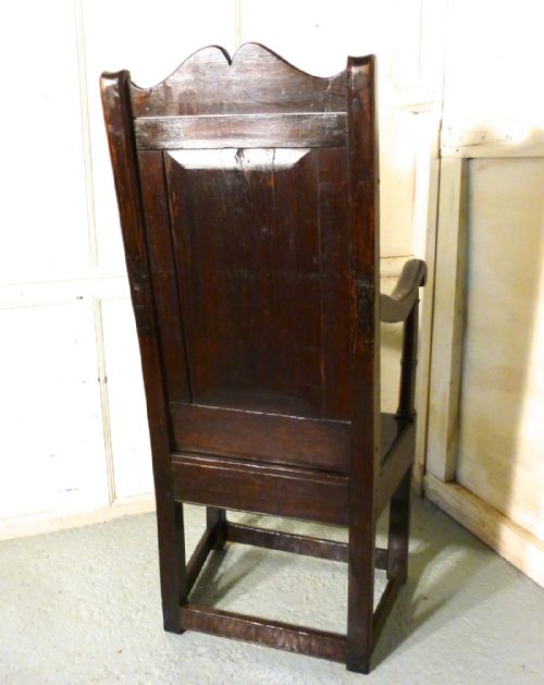 fig 3. 17th Century Oak Wainscot Hall Chair