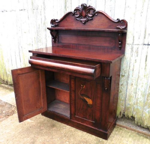 fig 2. Victorian Mahogany Painted Hall Cupboard Chiffonier 