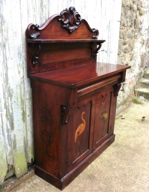 fig 3. Victorian Mahogany Painted Hall Cupboard Chiffonier 