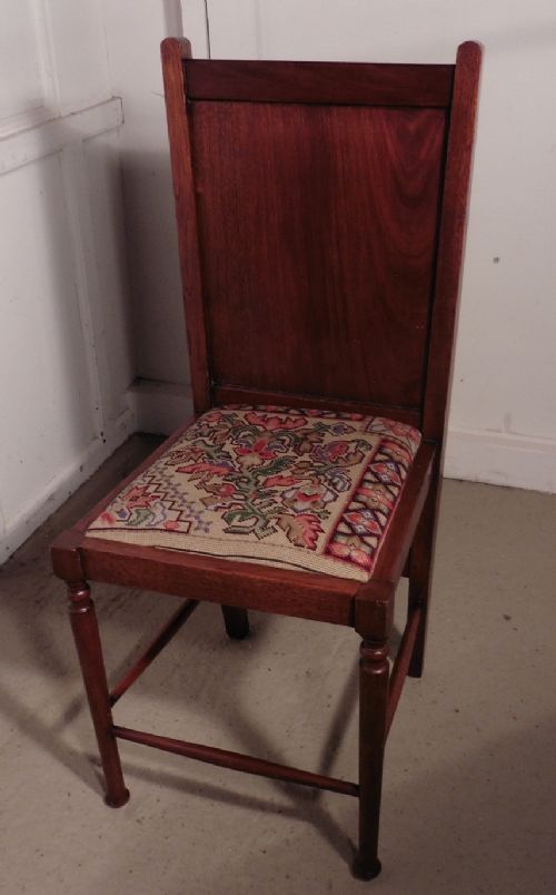 fig 1. Victorian Mahogany Bedroom Chair and Trouser Press, Gentleman’s Outfitter Shop Display