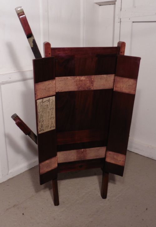 fig 3. Victorian Mahogany Bedroom Chair and Trouser Press, Gentleman’s Outfitter Shop Display