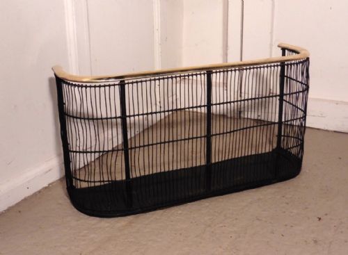 fig 1. Georgian Brass and Iron Club Fender or Nursery Fire Guard