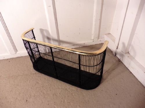 fig 2. Georgian Brass and Iron Club Fender or Nursery Fire Guard