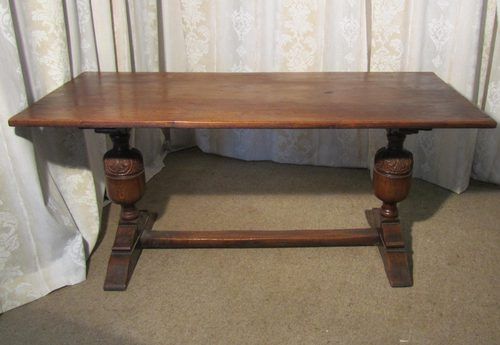 Victorian Oak Refectory Table