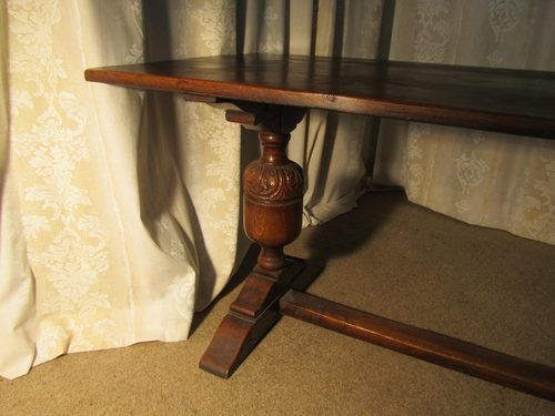 fig 2. Victorian Oak Refectory Table