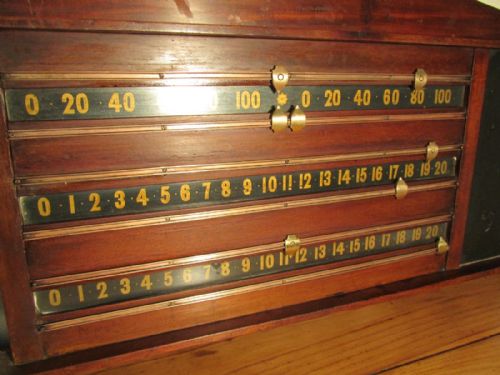 fig 2. 19th Century Mahogany  Snooker Scorer