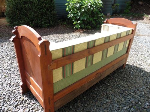 fig 2. French Walnut Sleigh Bed or Empire Style Day Bed