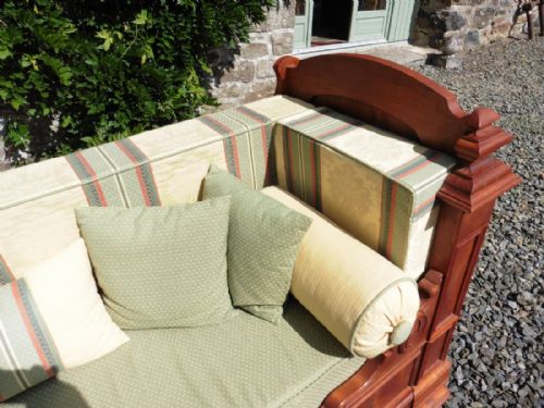 fig 3. French Walnut Sleigh Bed or Empire Style Day Bed