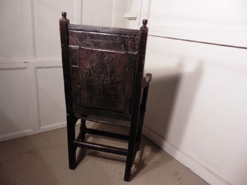 fig 2. 16th Century Carved Oak Wainscot Chair