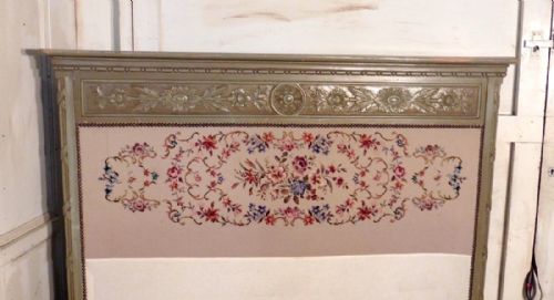 fig 3. French Embroidered Upholstered Double Bed, Shabby and Chic