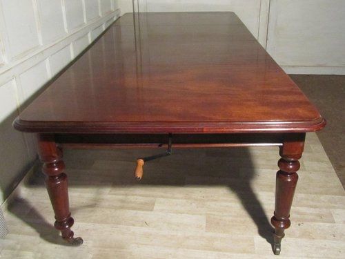 fig 2. Large Victorian Mahogany Extending Dining Table