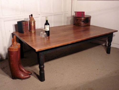 Large French Walnut Coffee Table