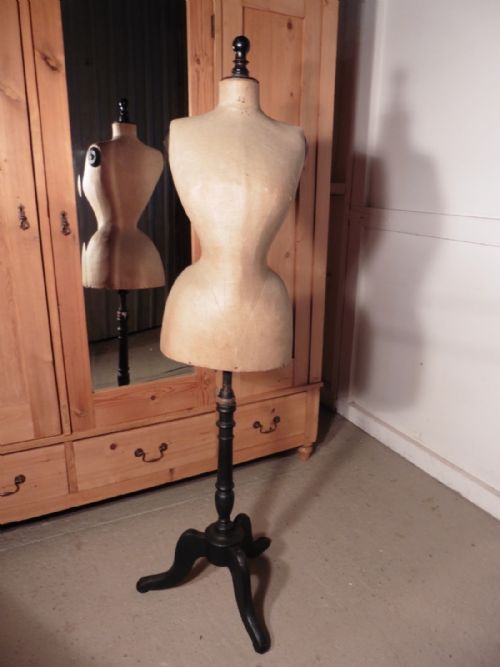 fig 2. 19th Century French Mannequin, Dressmakers Dummy, Wasp Waist