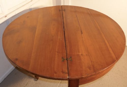 fig 3. French Cherry Wood Folding Games, Card, Tea or Hall Table