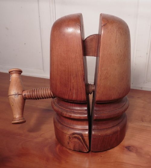 fig 1. French Milliners Cherrywood Hat Stretcher