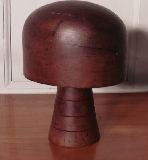 Vintage 19th Century French Hat Block Stand, Shop Display